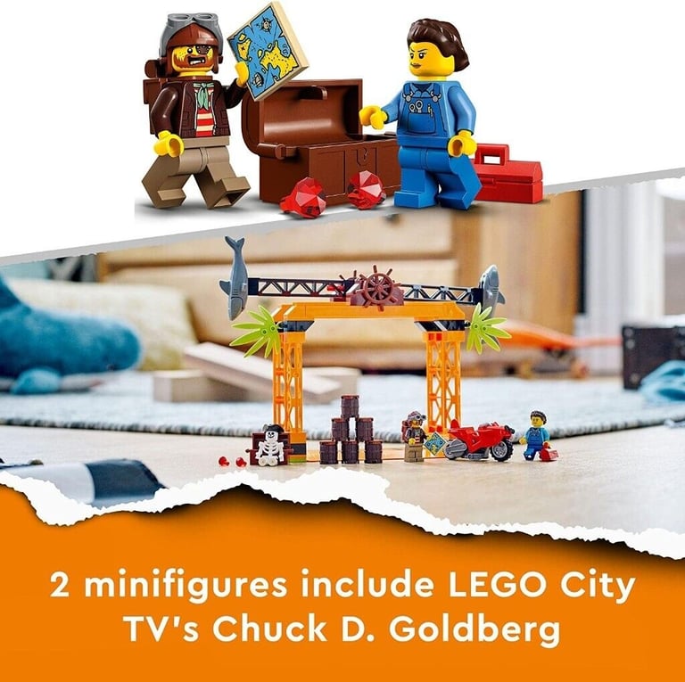 LEGO 60342 City Stuntz The Shark Attack Stunt Challenge Adventure Series gift