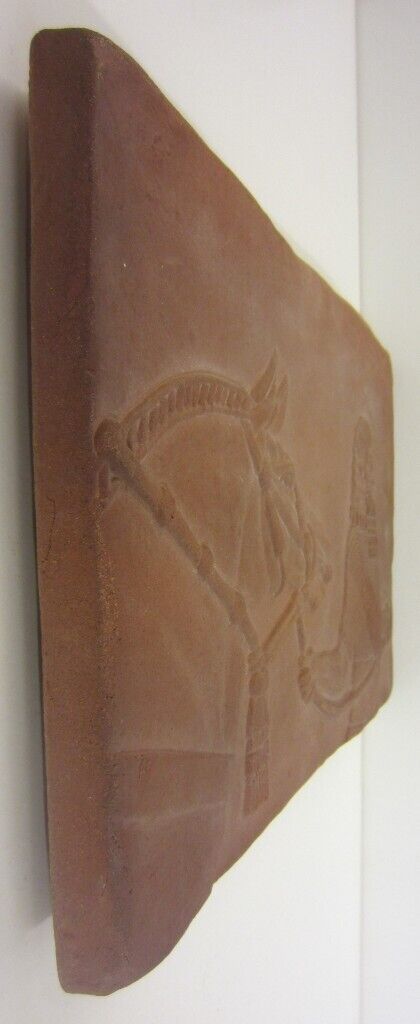 Assyrian Inspired 'Man with Horse' / One-Off Pottery Tile