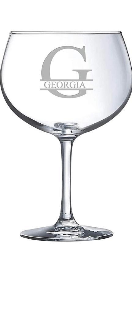 Personalised Gin glass