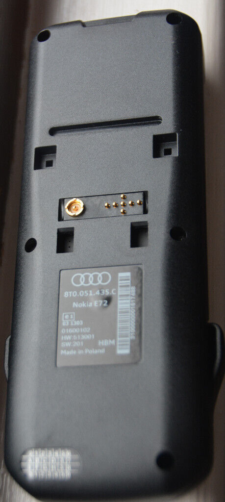 Audi adapter for Nokia E72  P/N 8TO.051.435.C
