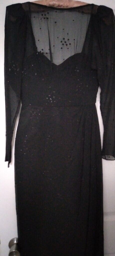 image for ELEGANT BLACK DRESS FOR THOSE SPECIAL OCCASIONS-SIZE 10