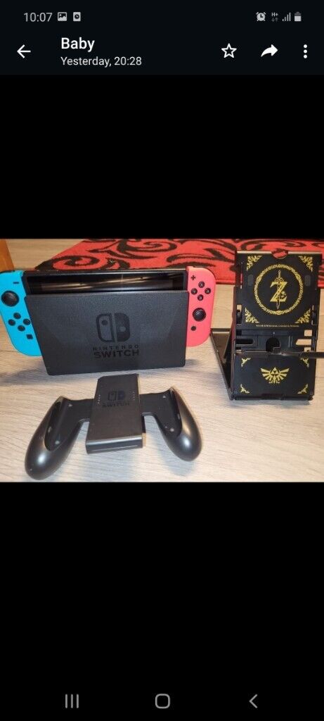 NINTENDO  SWITCH  +  "  5 #  GAMES 