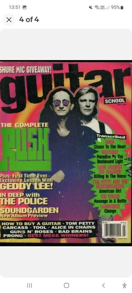 Guitar School 1994 all 6 issues 