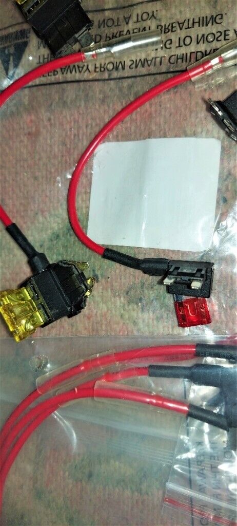 Glarks 12V 5 Pack Car Add-A-Circuit Fuse TAP Adapter Mini ATM APM Blade Fuse Holder Fuse Set