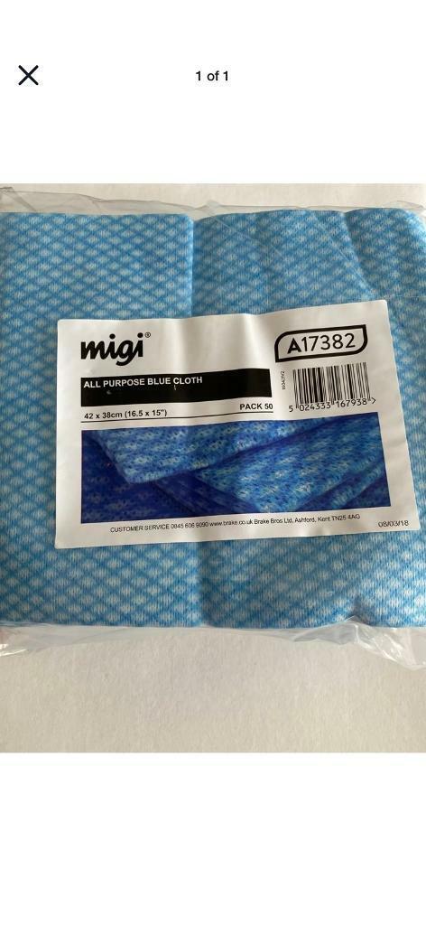 image for All purpose cleaning clothes 42 x 38cm. 50 in a pack. 