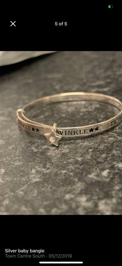 Silver baby bangle (Reduced)