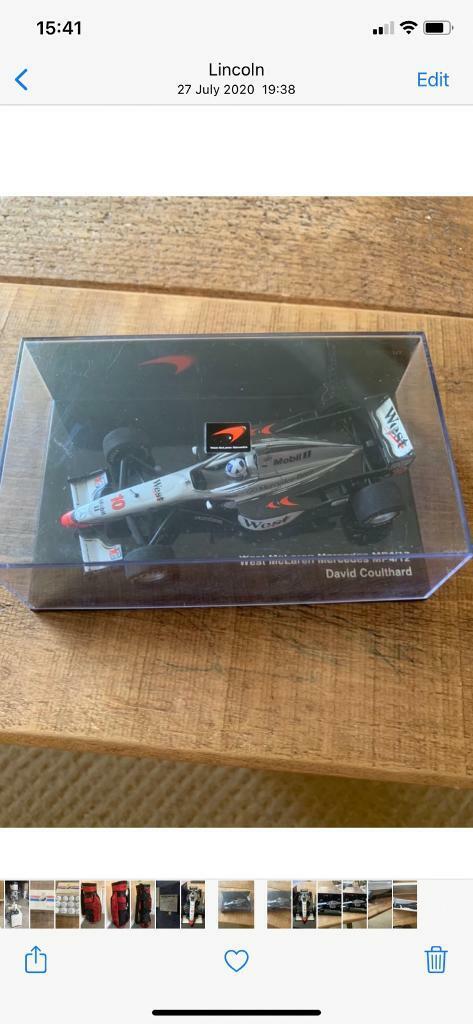 WEST McLAREN MERCEDES 1/43 SCALE DAVID COULTHARD 