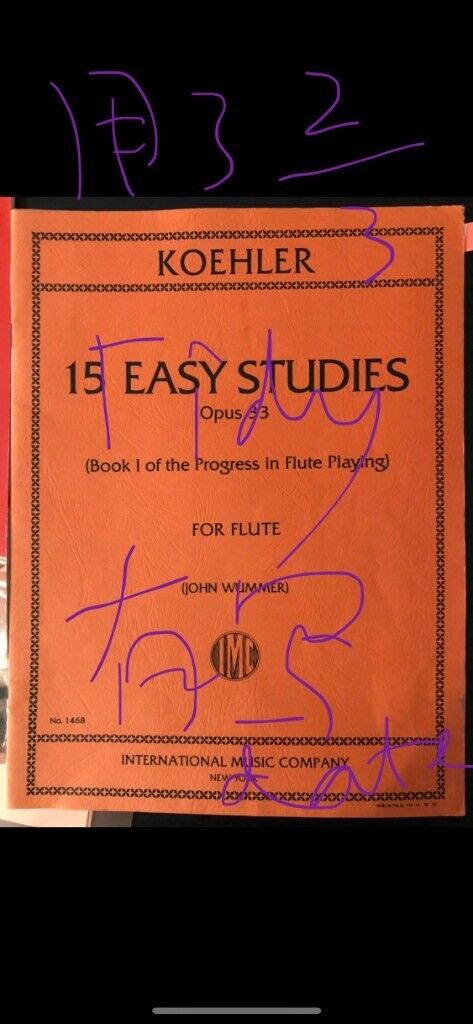 Flute 15 Easy studies