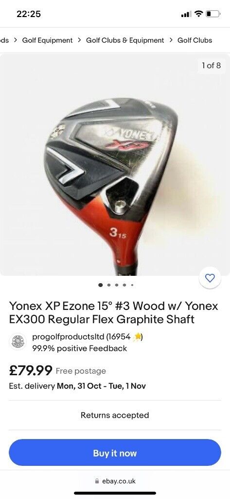 YONEX EZONE XP adjustable FAIRWAY 3 WOOD