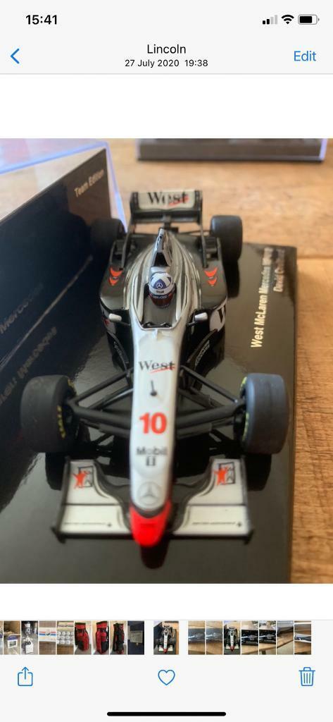 WEST McLAREN MERCEDES 1/43 SCALE DAVID COULTHARD 