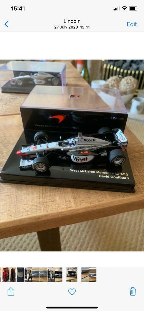 image for WEST McLAREN MERCEDES 1/43 SCALE DAVID COULTHARD 