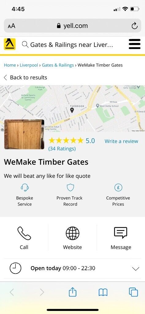 Made to measure timber gates 