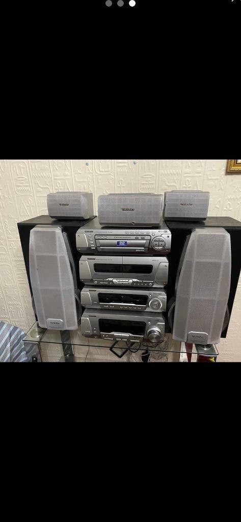 image for Technics home stereo, with stand