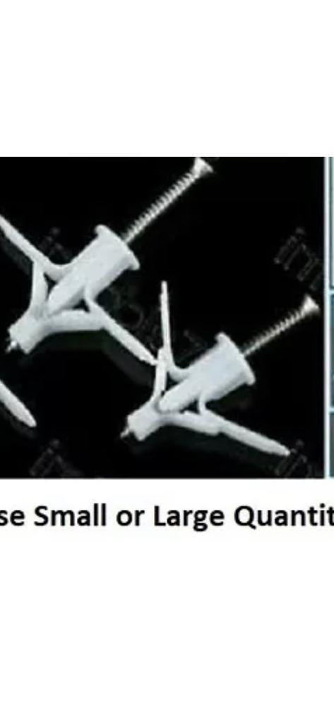image for Plasterboard fixings/hollow wall anchors with screws 