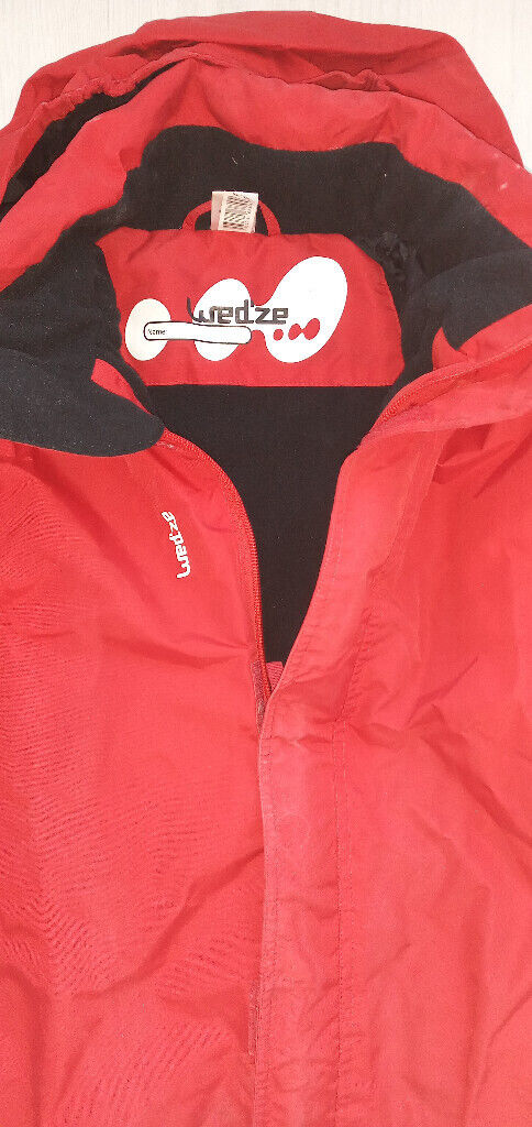 WEDZE Red, SKI JACKET  Size 10 £10