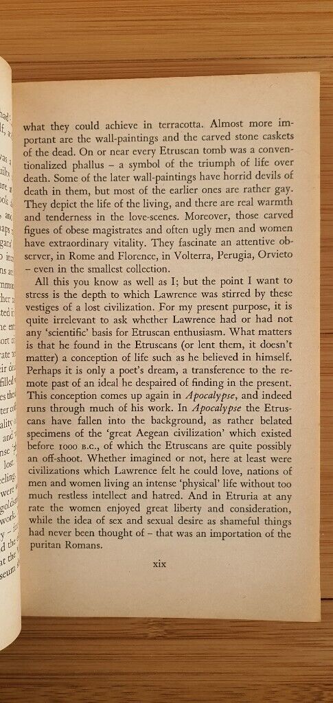 ‘Apocalypse with an introduction by Richard Aldington’, Wrote by D.H.Lawrence