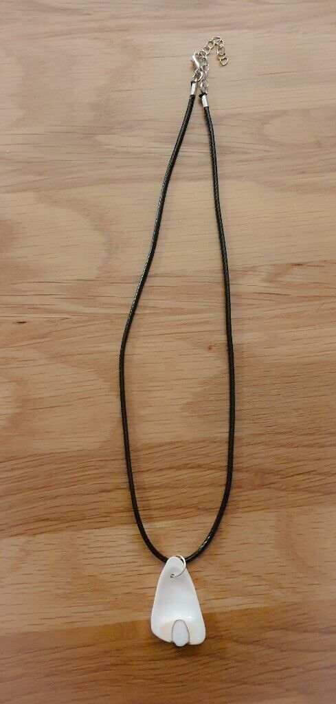 Natural shell pendant necklace. Handmade. Brand new