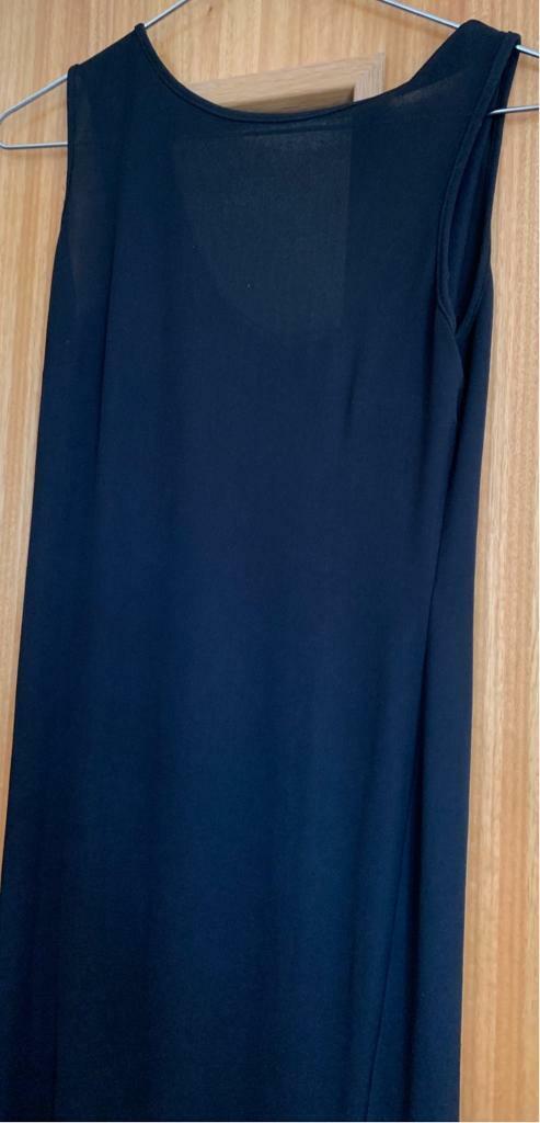PRINCIPLES BLACK MIDI DRESS - SIZE 10 