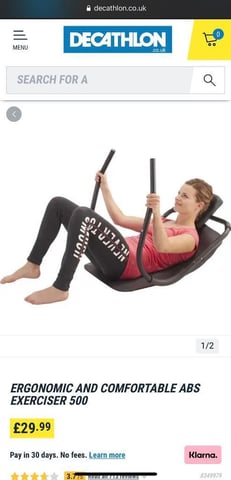 Domyos Abs Exerciser Abs Roller and ankle weights in Romford London Gumtree