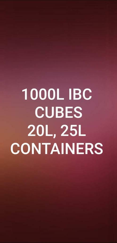 image for 20L 25L 1000L L LITRE IBC CUBES CONTAINERS WATER TANKS DRUMS JARS 