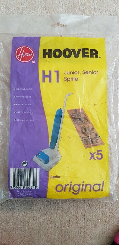 image for NEW - HOOVER H1 BAGS - PACK OF 5 PAPER BAGS