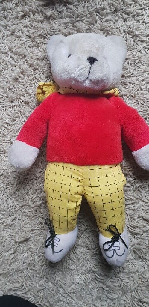 image for Rupert the Bear soft toy.