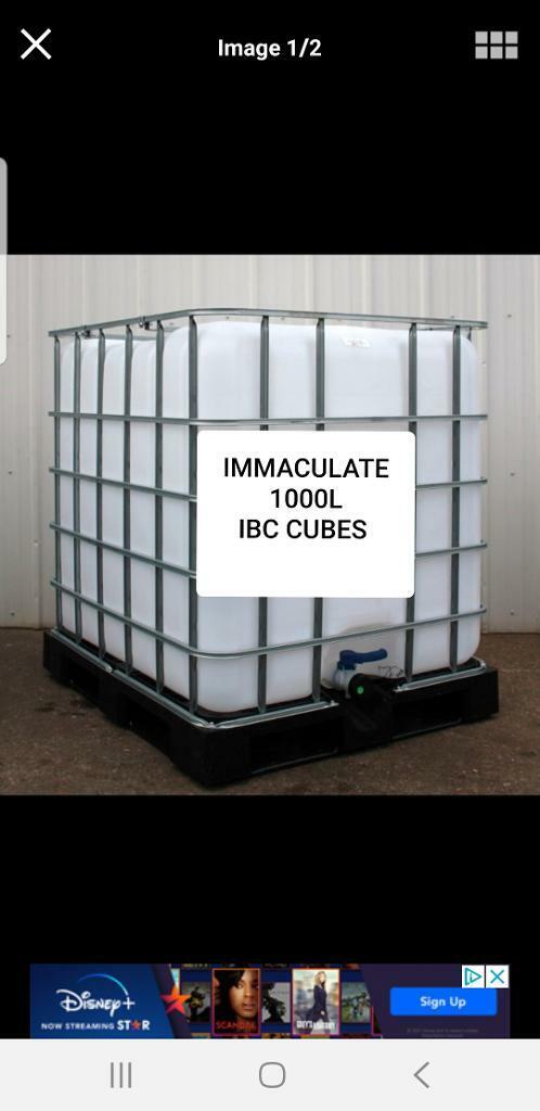 image for 1000L L IBC CUBES BULK TANKS WATER CONTAINERS 