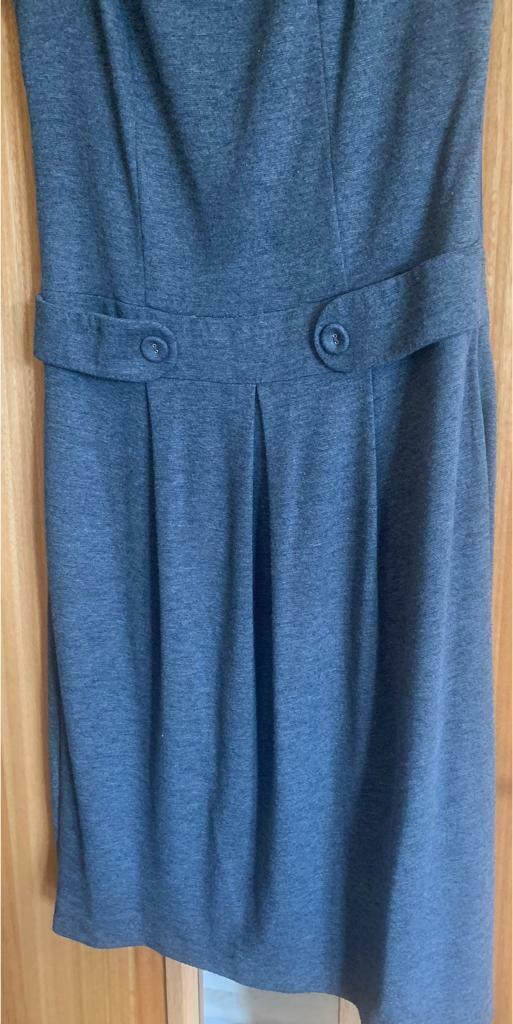 JASPER CONRAN GREY DRESS - SIZE 12 - NEW