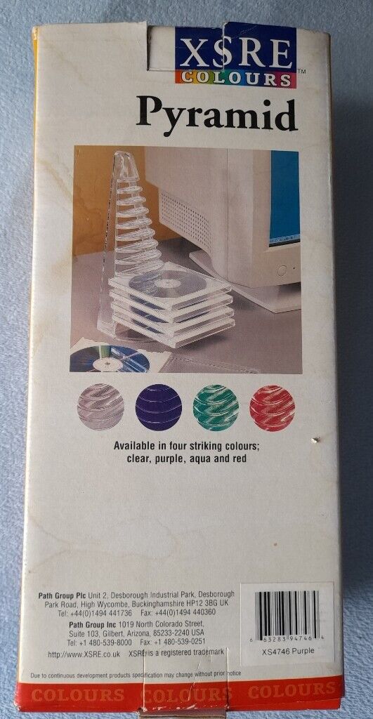 image for 11&quot; Pyramid CD/DVD Storage Display  Holder XSRE colours ,NEW