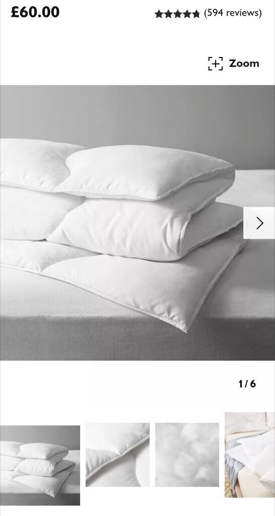 image for John Lewis SuperKing Duvet and 2 Covers