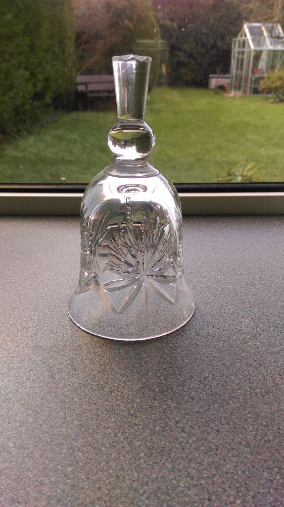 Edinburgh Crystal Glass Bell
