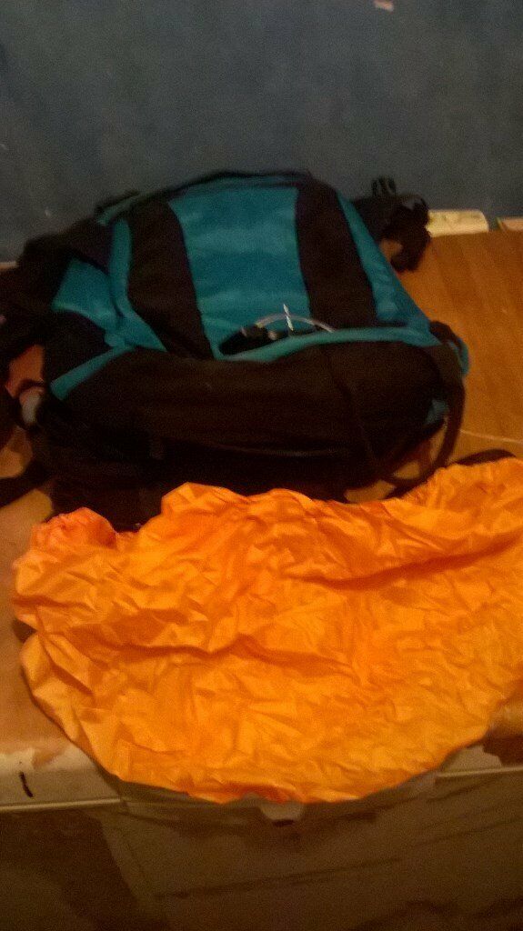  back pack with built-in water proof cover ( new 3 available £10. each )