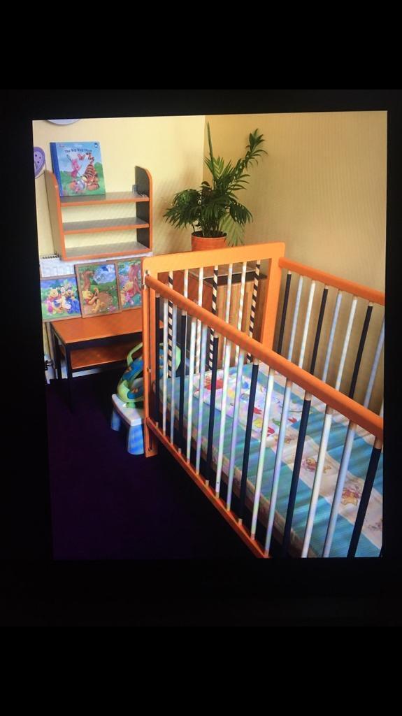 Baby cot.  That’s is my project. Hand painted with love ❤️ and waxed. 
