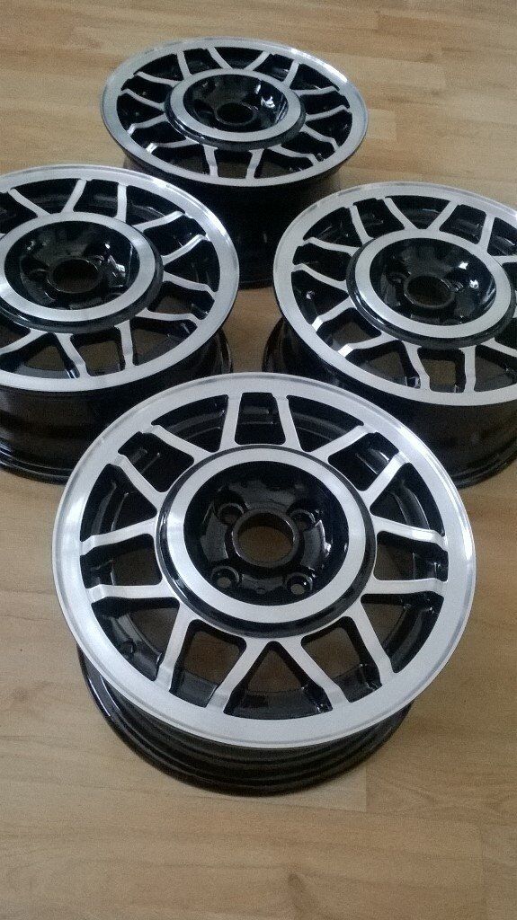 MK2 VW SCIROCCO   SNOWFLAKE   14 INCH 4 STUD ALLOY WHEELS 