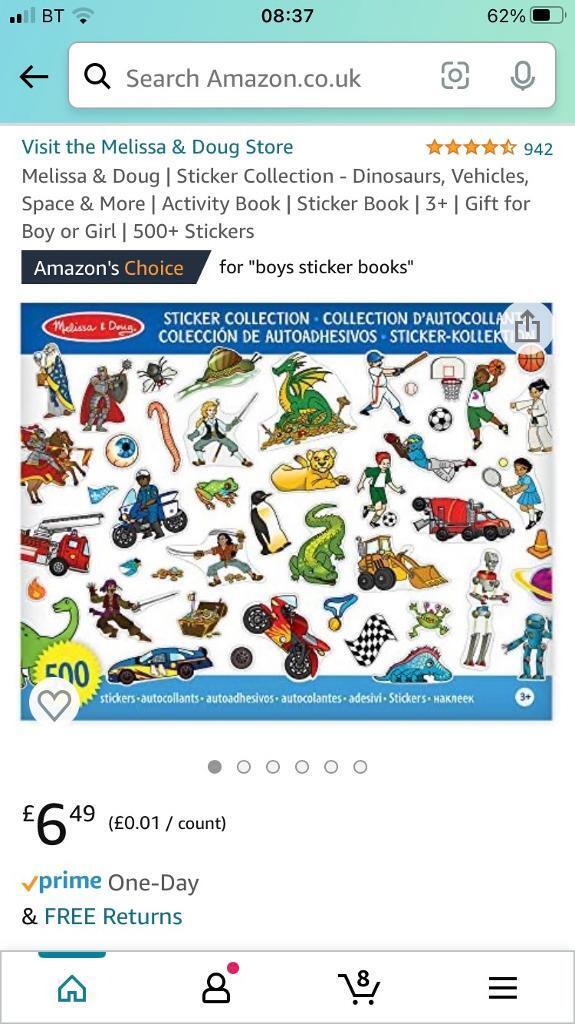 Melissa and Doug sticker collection - New