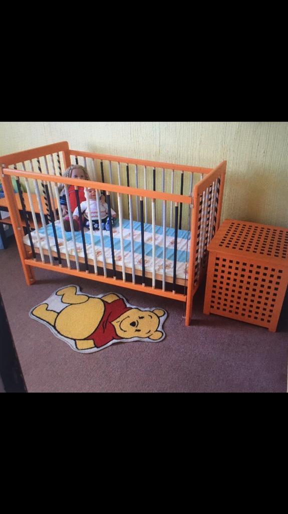Baby cot.  That’s is my project. Hand painted with love ❤️ and waxed. 