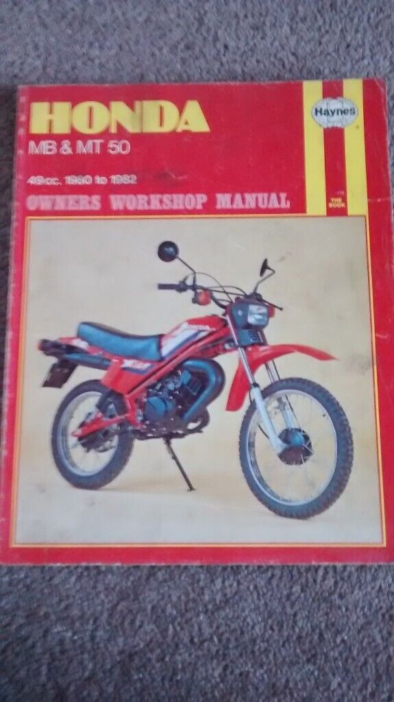 Honda MB5 MT5 MT50 MB50 MB 50 MT 50 Haynes Workshop Manual