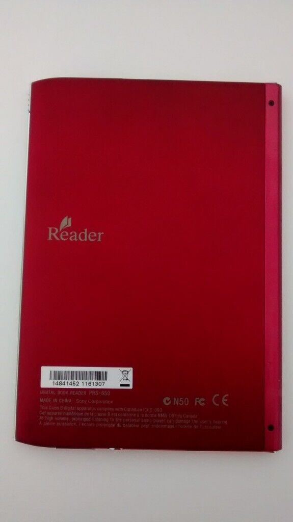 Sony Reader PRS-650 Touch Edition with Stylus. Red.