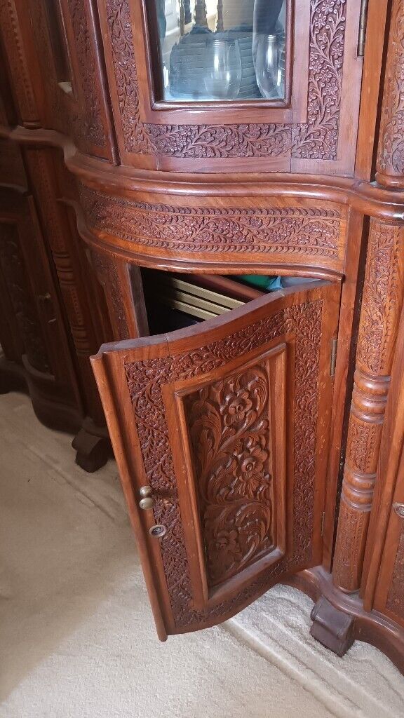 A BEAUTIFUL CARVED SIDEBOARD