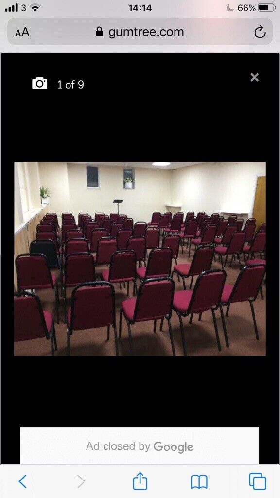 EVENTS/CHURCH D1/F1/D2/F2 HALL 200-300 SEATER TO RENT in ERITH TO LET-SHARED USE AT £995 PER MONTH 