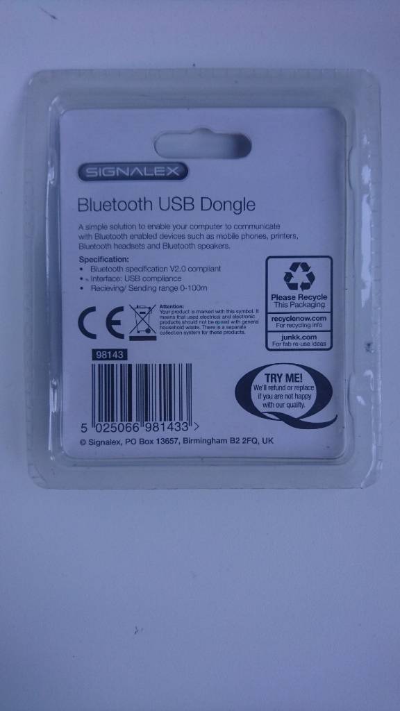 BLUETOOTH USB DONGLE
