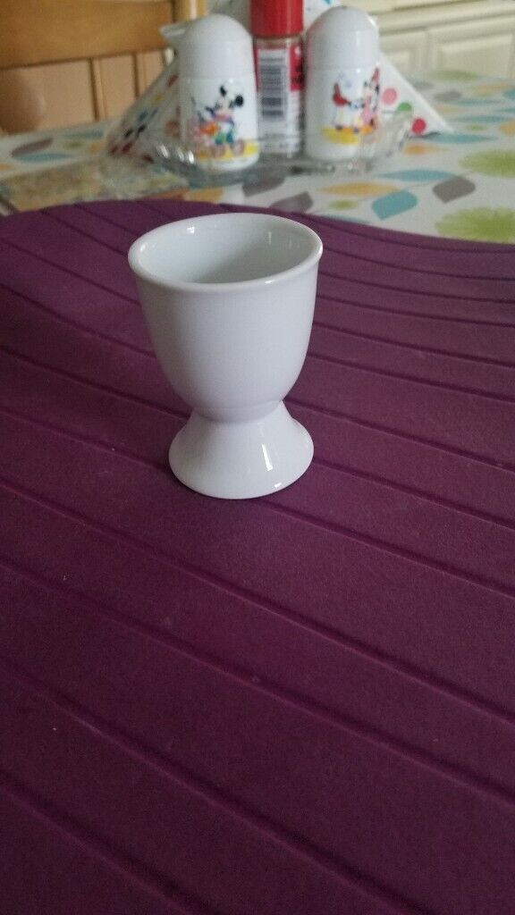 White porcelain egg cup x3  £1.5