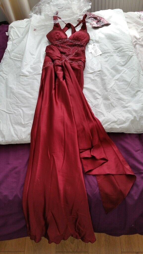 Elegant Dress, Red Colour (Size 10/12) - Brand New