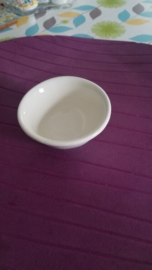 Handcrafted light blue deep dish, new   £1.5