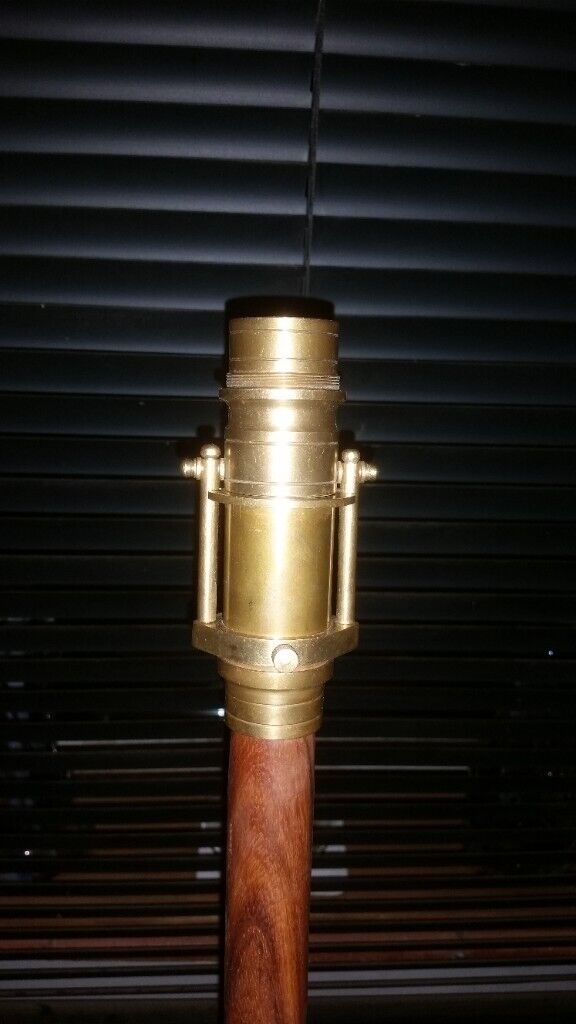 vintage walking stick with inbuilt brass telescope