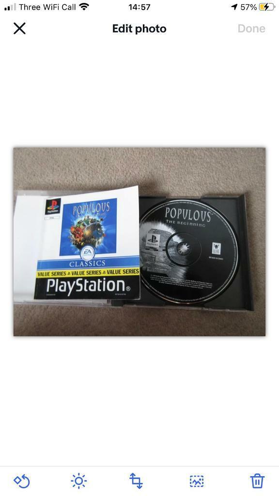 Populous: The Beginning (Sony PlayStation 1, 1999) - European Version
