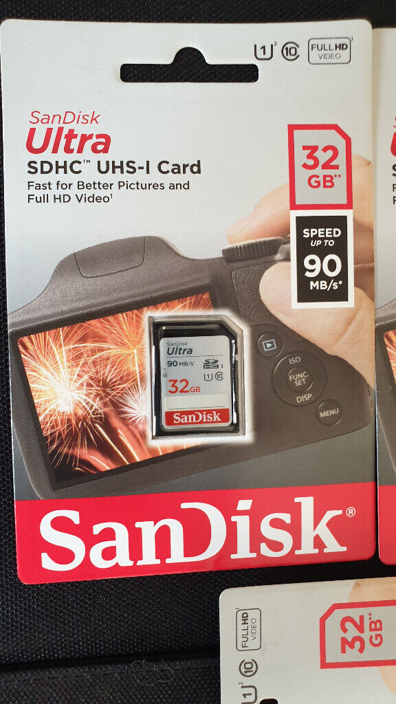 SANDISK ULTRA SDHC SD AND MICRO SD CLASS 10 U1 32GB 90MB/SEC UHS-I SDHC 32G MEMORY CARD with win10