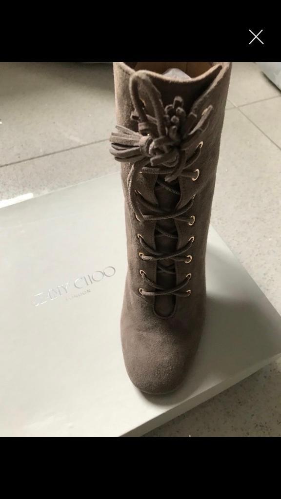 Jimmy Choo suede ankle boot, size 4