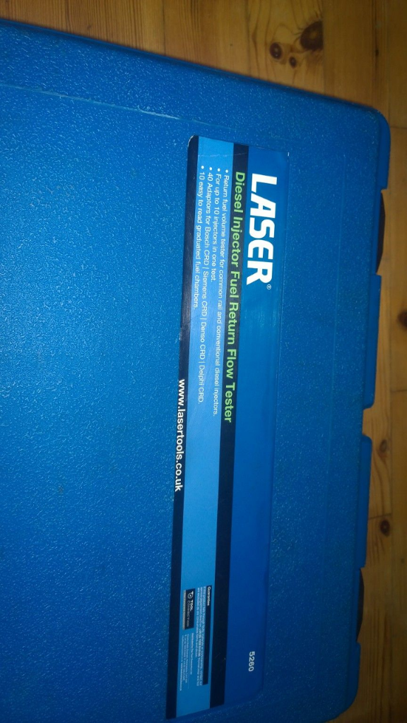 Laser fuel injection tester 