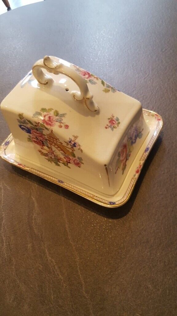 vintage cheese dish